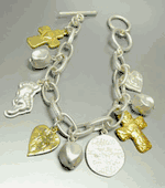 Mat Silver Gold LORD FOOTPRINT Bracelet