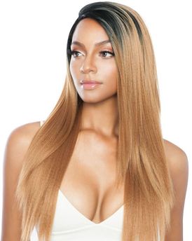 Melanin Queen Brazilian Ear To Ear Human Hair Stylemix Lace Wig MLE02 Ear To Ear Yaky Sleek 26" (NEW!!!)