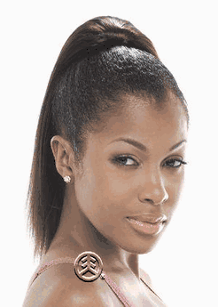 Model Model Dream Weaver 100% Human Hair Yaky Straight Drawstring 10"