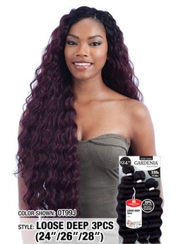 Model Model Gardenia MasterMix (Human Texture) Weave Loose Deep 3PCS (24"26"28")