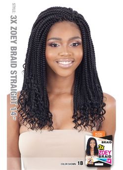 Model Model Glance Braid 3X Zoey Braid Straight 14"
