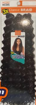 Model Model Glance Braid Synthetic 3X Dominican Curl 16" (NEW!!!)