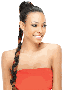 Model Model Glance French Braid Bun