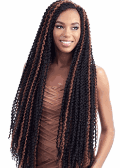 MODEL MODEL GLANCE SYNTHETIC BRAID LONG FINE TWIST OUT 32