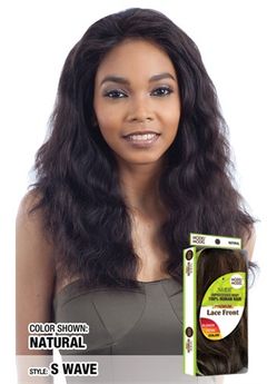 Model Model NUDE Brazilian Natural 100% Human Hair Premium Lace Front Wig S Wave