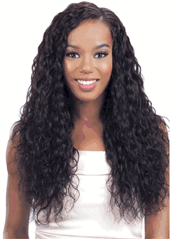 Model Model Nude Brazilian Virgin Remy 100% Human Hair Fresh Wet & Wavy Loose Wave Curl 7PCS (18/20/22)