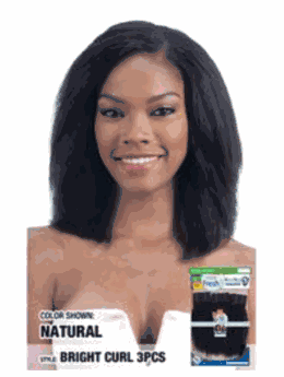 Model Model NUDE Fresh Wet & Wavy 100% Unprocessed Human Hair Bright Curl 3PCS Weave