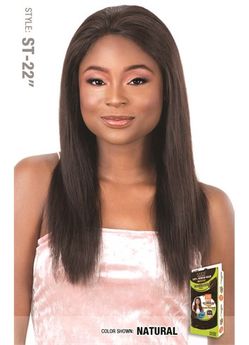 Model Model NUDE Premium Brazilian Natural 100% Human Hair 13"X6" Lace Frontal Wig Straight 22"