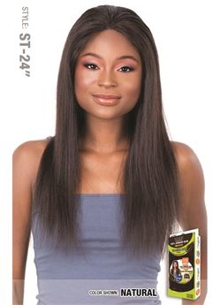 Model Model NUDE Premium Brazilian Natural 100% Human Hair 13"X6" Lace Frontal Wig Straight 24"