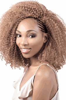 MotownTress Synthetic Crochet Looped Cork Screw Braid 12" 3 PACKS