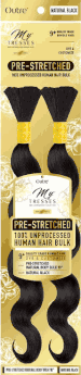 MyTresses 100% Unprocessed Human Hair Gold Label Pre-Stretched Human Hair Natural Body Bulk