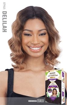 Naked Brazilian Natural 100% Human Hair Premium Front Lace Wig Delilah