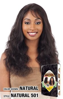 Naked Brazilian Natural 100% Human Hair Premium Whole Lace Natural 501 Wig