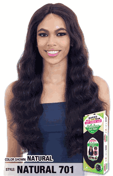 Naked Freedom 5" Lace Part Wig 100% Human Hair Natural 701