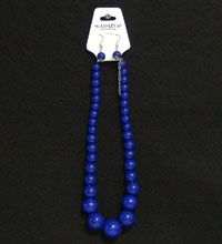 Necklace Earring Set Blue