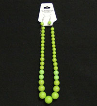 Necklace Earring Set Green