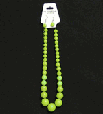 Necklace Earring Set Green