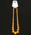 Necklace Earring Set Orange