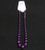 Necklace Earring Set Purple