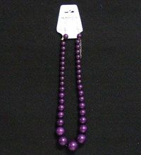 Necklace Earring Set Purple