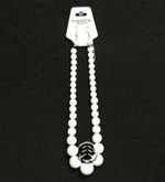 Necklace Earring Set White