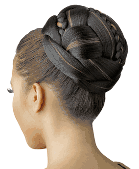 New Born Free Synthetic Fiber Moon Braid Bun