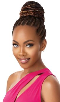 Outre Pretty Quick Premium Synthetic Fiber Bun Boa Bomb Twist -Medium (NEW!!!)