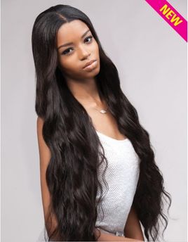 Outre Simply Non-Processed 100% Human Hair Perfect 9 Brazilan Natural Drop Body 16.16.18.18.20.22.24 +Closure & Bang