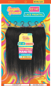 Outre Sugar Punch 100% Unprocessed Remy Human Hair 13"x4" Lace Closure 100% Fully Hand-Tied Straight