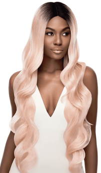 Outre Synthetic Hair Swiss I Part Lace Front Wig KELIA 32 Inch