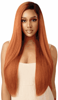 Outre Synthetic HD High Tex Lace Front Wig NATURAL YAKI 30"