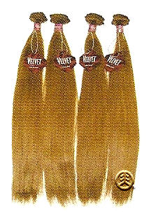 Outre Velvet Remi 100% Human Hair Indian Straight Yaki Weave 14"