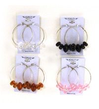 Pierced Earring 53117 Clear Rock
