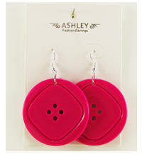 Pierced Earring 53314 Button Shape Earring