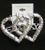 Pierced Earring 54962S Silver Heart Sexy