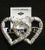 Pierced Earring 54963S Silver Heart Love