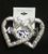 Pierced Earring 54964S Silver Heart Angel