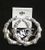 Pierced Earring 54967S Silver Round Angel