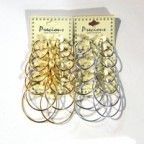 Pierced Earring 6 Pair Loop