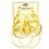 Pierced Earring SSE5157G Gold Loop Set