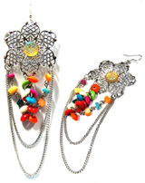 Pierced Earring with Beads