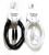 Pierced Earrings 53254BW Earring and Bracelet Set