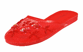 Red Flower Slipper
