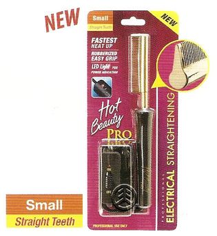 RED SHORT STRAIGHT COMB SMALL STRAIGHT TEETH