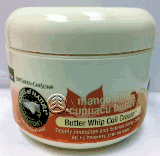 Root of Nature Mango Oil % Cupuacu Butter Whip Coil Cream 6.1oz
