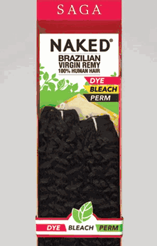 Saga Naked Brazilian Virgin Remy - Bohemian 18"