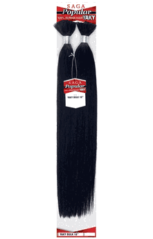 Saga Popular 100% Human Hair Yaky Bulk 18"