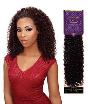 Scarlet Human Hair Blend Premium Jerry Curl Bulk 18"
