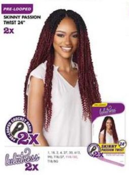 Sensationnel LULUTRESS Crochet Braid Pre-Looped 2X Skinny Passion Twist 24" (NEW!!!)