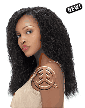 Sensationnel Style 360 Human Hair Natural Blend 4Pcs Super Wave Weave